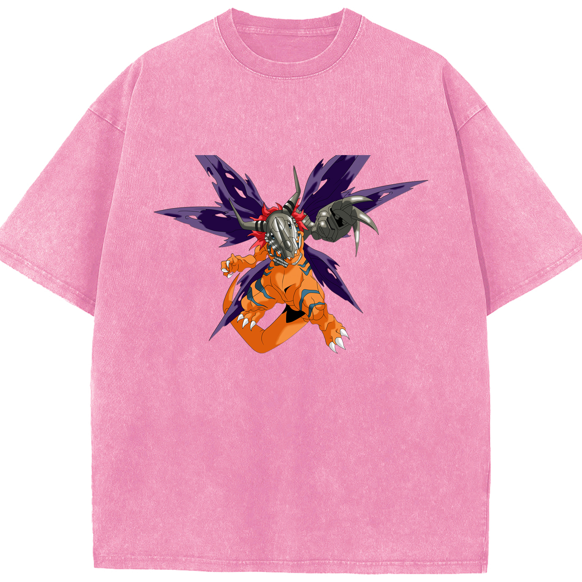 （画像用） Digimon デジタルモンスター/デジモン 綿100% ヴィンテージ風 半袖Tシャツ（フロントプリント）